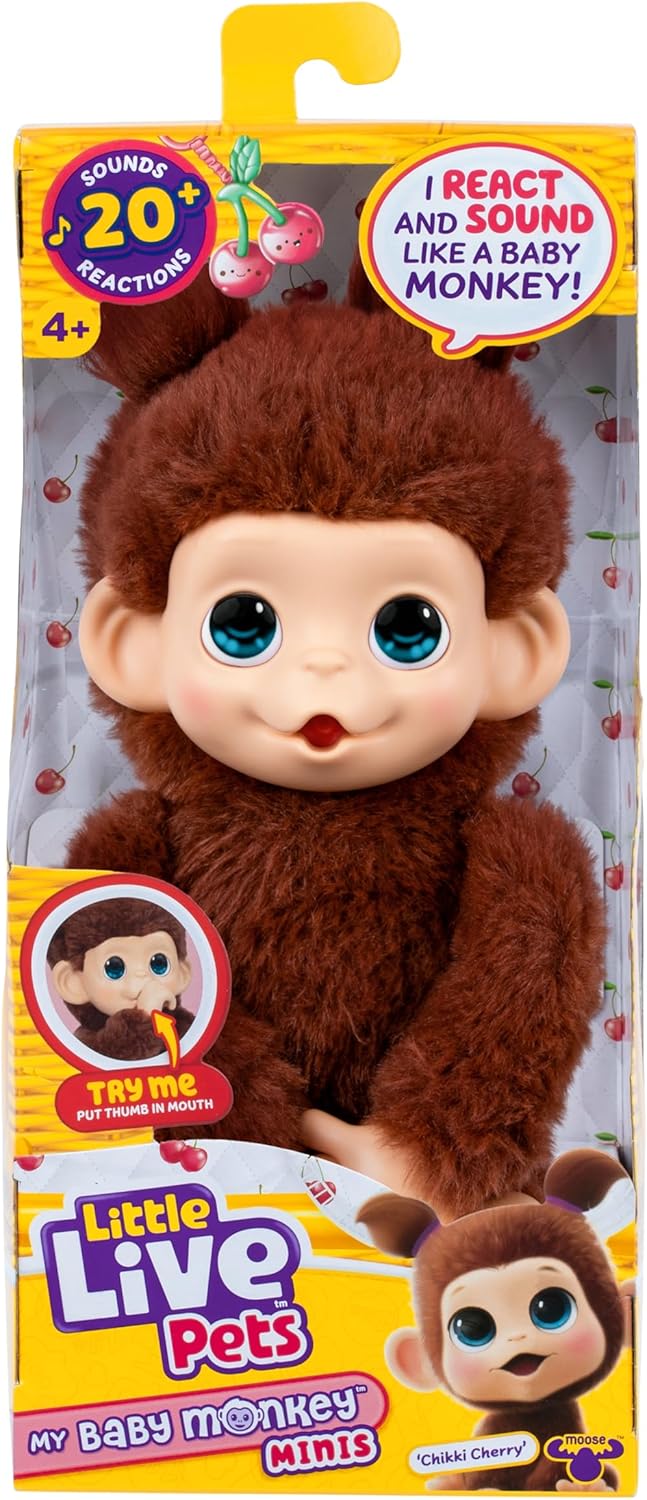 Little Live Pets My Baby Monkey صغير Pack Chery