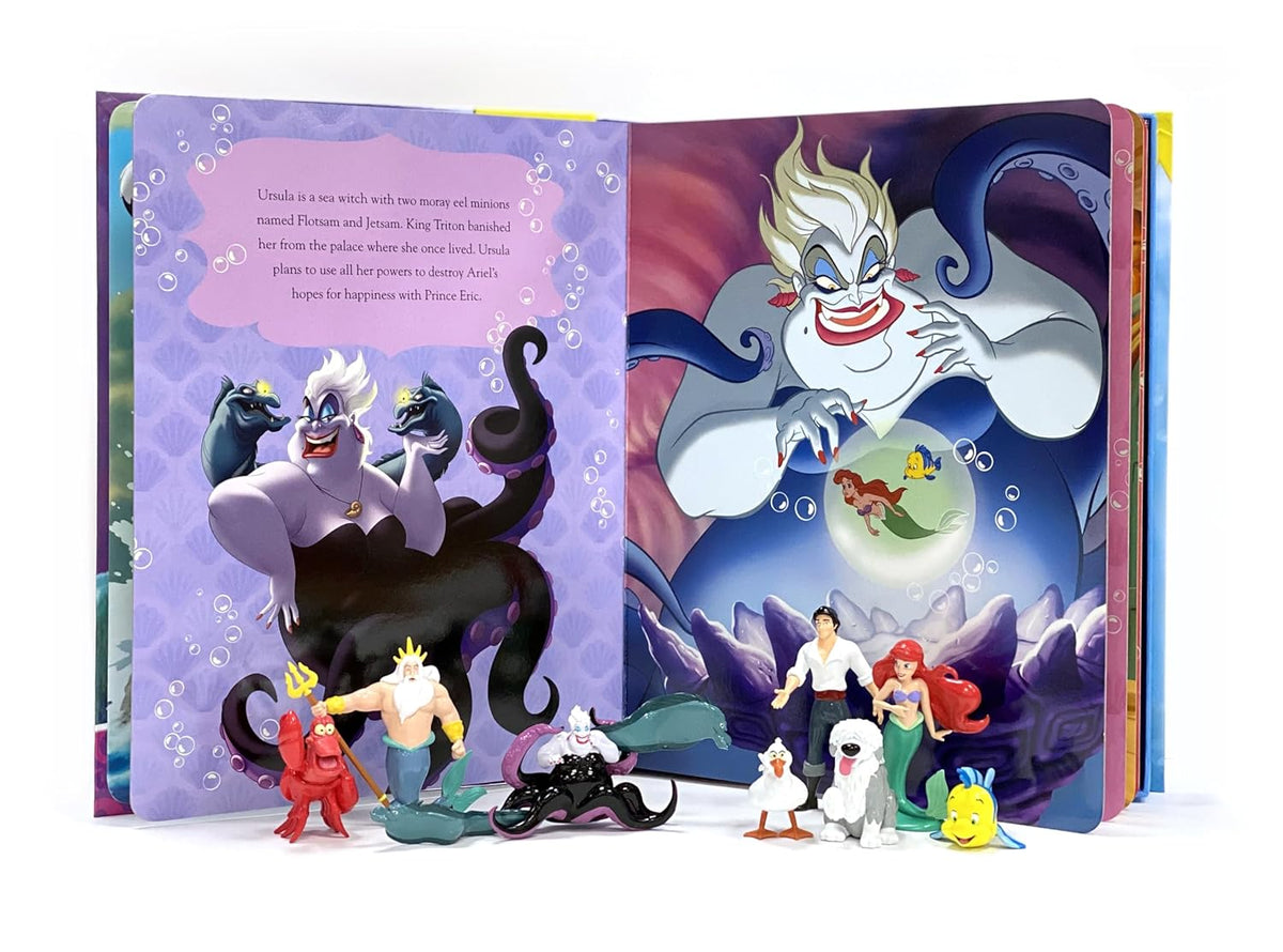 Disney The Little Mermaid Busy Books Storybook مع Figurines and Playmat for Kids