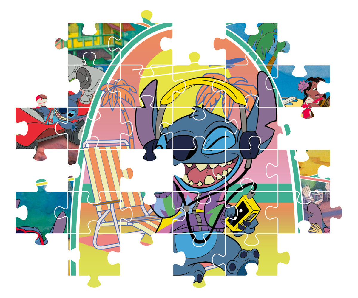 Clementoni Disney Stitch 180-pieces Puzzle for Kids 48.5 x 33.5 cm