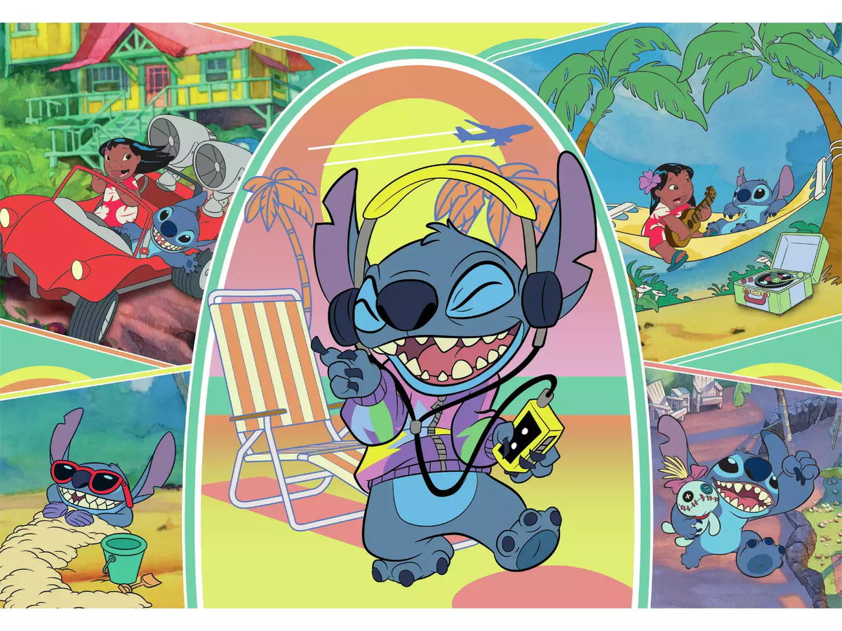 Clementoni Disney Stitch 180-pieces Puzzle for Kids 48.5 x 33.5 cm