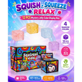 Squeeze Square Glitter Glue Jelly Cubes Sensory Fidget Toy for Kids - Sold per piece (Selection is random and subject to availability)