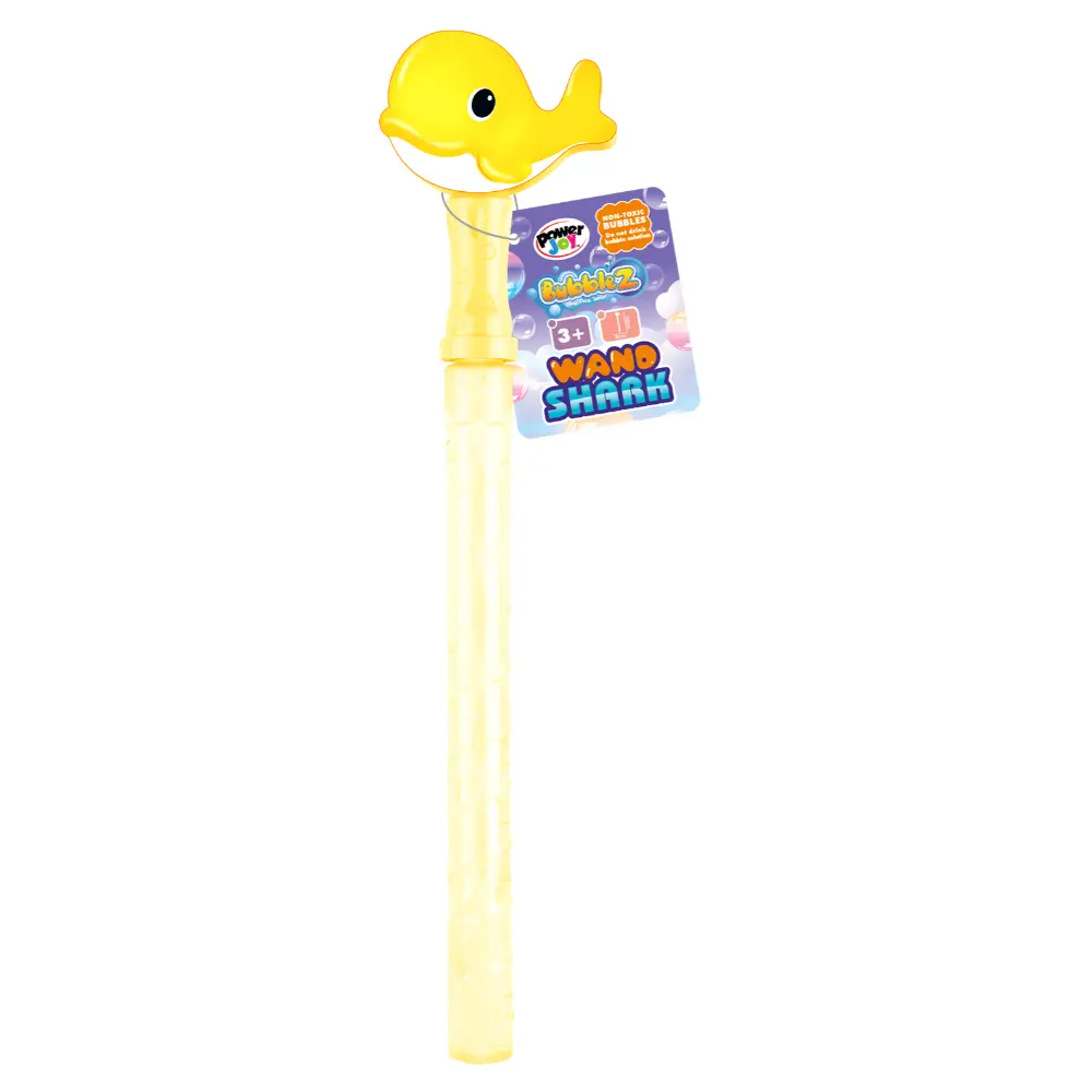 Power Joy Bubble Wand Whale 39cm CDU24 WOC