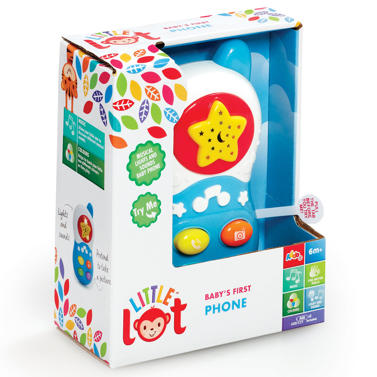 Little Lot Babys First Phone يعمل بالبطارية
