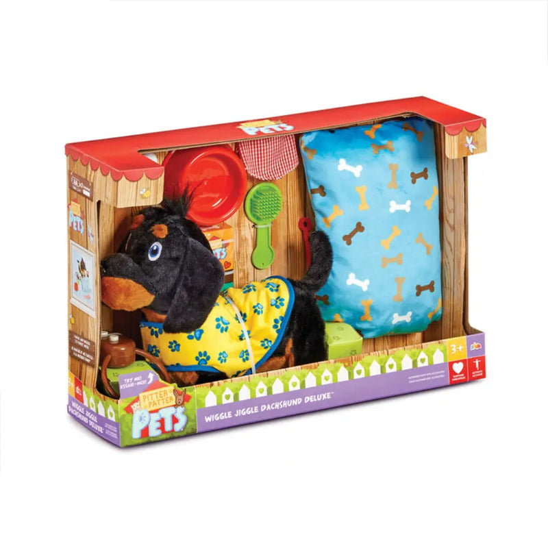 Pitter Patter Wiggle Jiggle Dachshund Deluxe يعمل بالبطارية