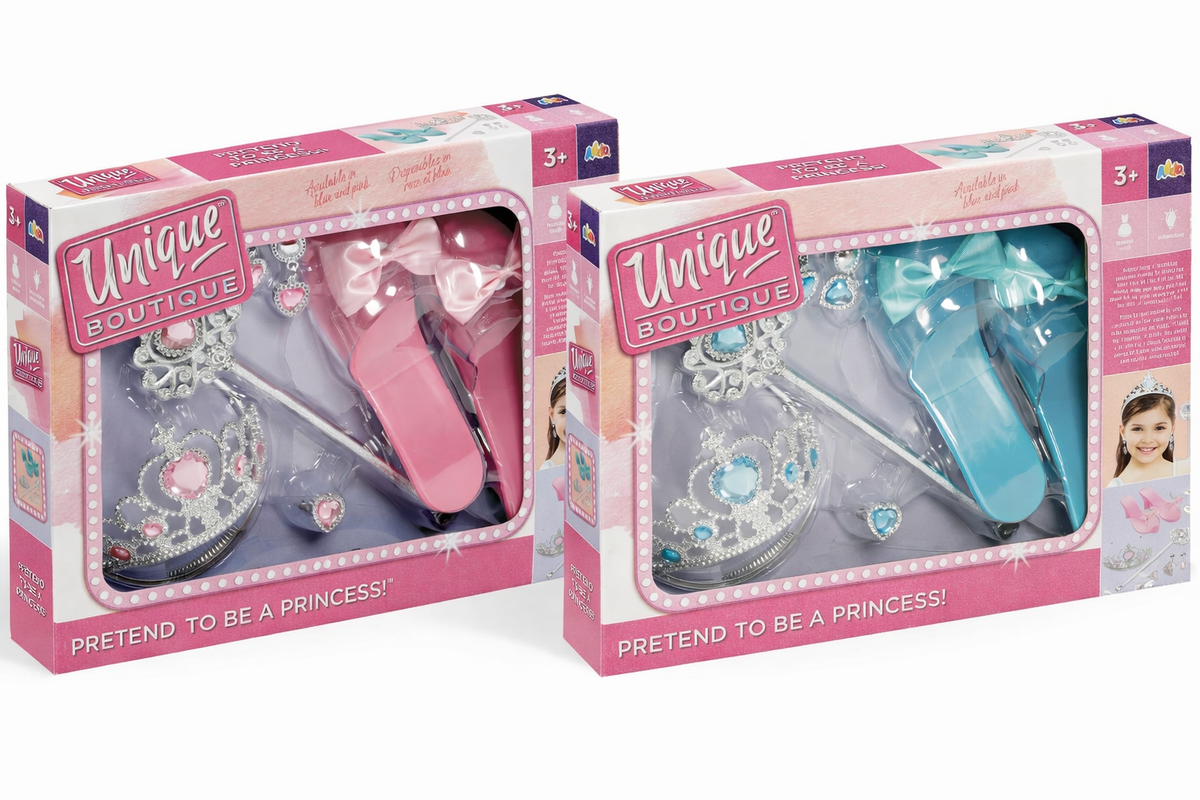 Unique Boutique Pretend To Be Princess متنوع Colors ( وردي & أزرق ) - تباع بالقطعة