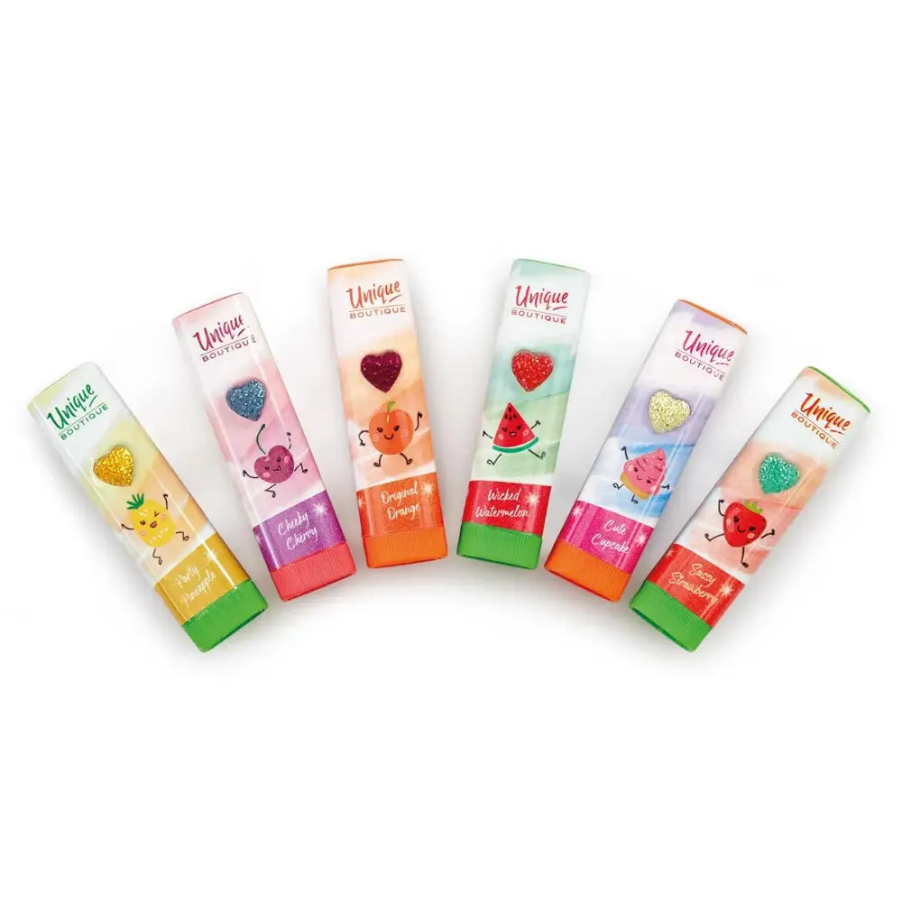 ألعاب التجميل والتأنق - Unique Boutique Lip Balm طقم