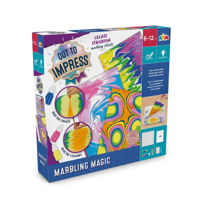 طقم التلوين بالرَّسْمَة المائية من Addo – Out To Impress Marbling Set