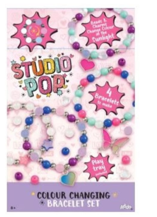 أشغال يدوية - Studio Pop Colour Changing Bracelet Craft طقم for Kids