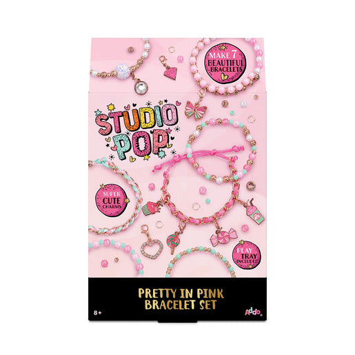 Studio Pop Pretty in وردي Bracelet Craft طقم for Kids