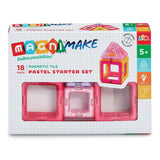 مجموعة أدوات الرسم المبدئية من Addo Magnimake، 18 قطعة، ألوان باستيل.