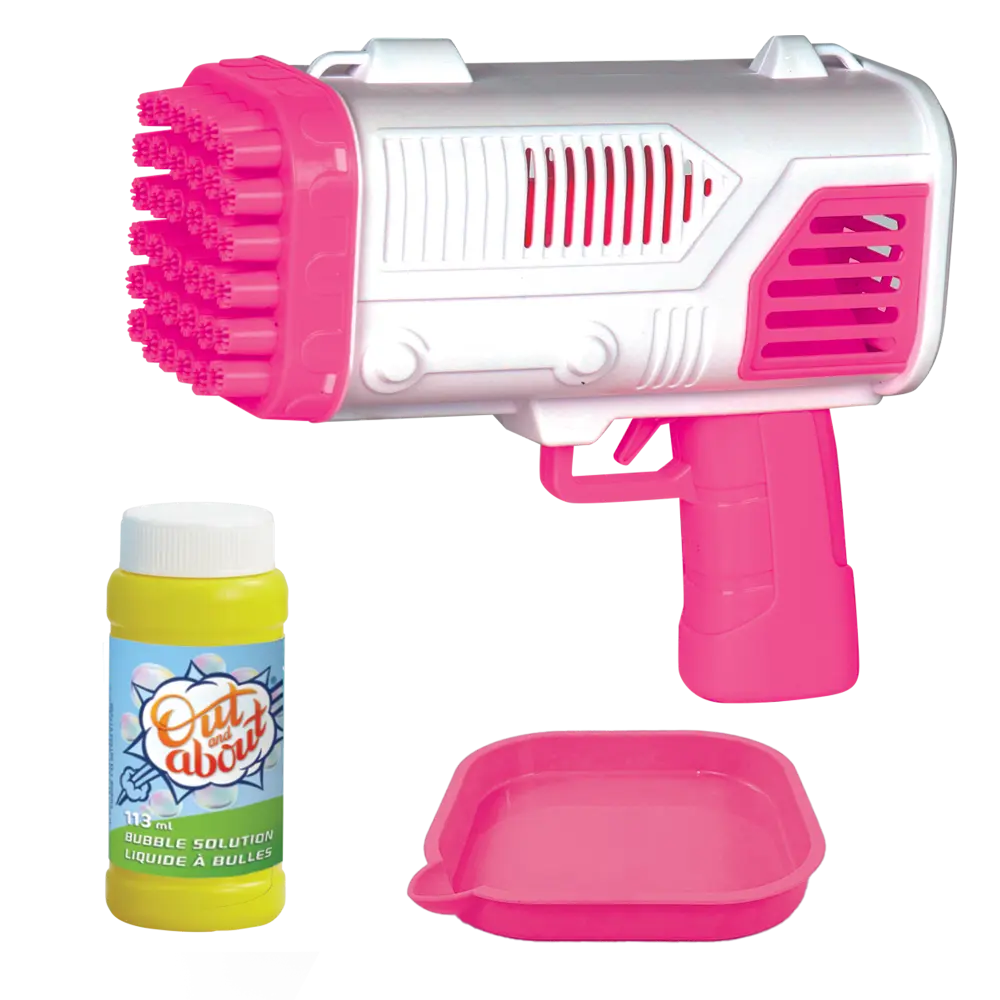 Addo Out and About Xtreme Bubble Blaster Pink Battery Operated