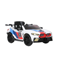 Rollplay BMW M8 GTE Racing 12V RC Ride-On for Kids - White