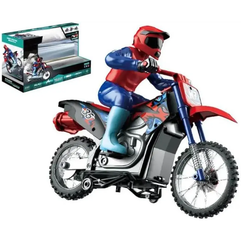 Crazon Scale ١:١٠ Smoking Motorcycle يعمل بالبطارية