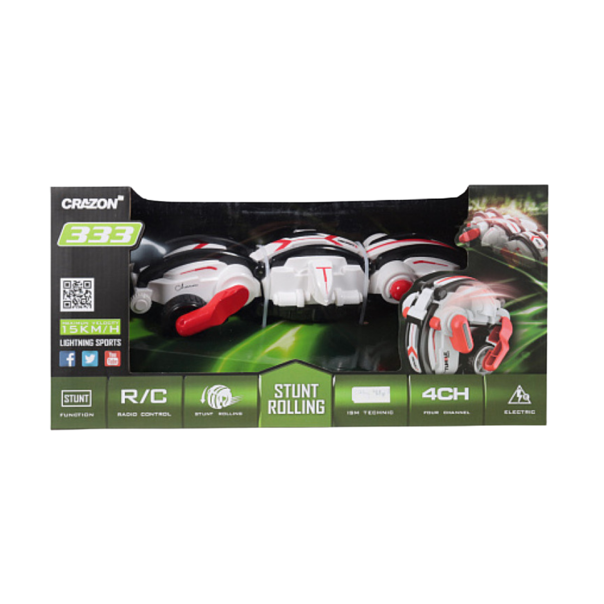 Crazon 2.4G RX Rolling Stunt Remote Control Car