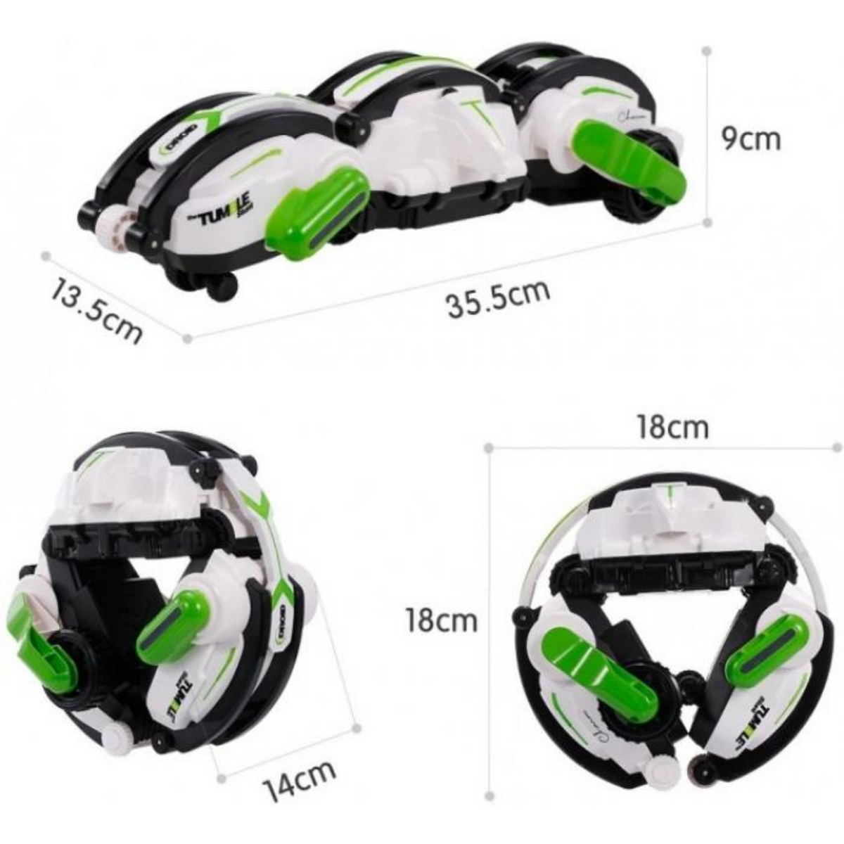 Crazon 2.4G RX Rolling Stunt Remote Control Car