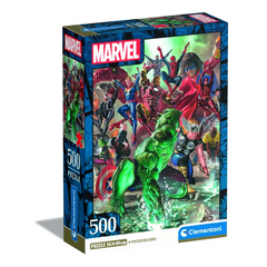 Clementoni Puzzle HQC Marvel+Poster 500-pieces