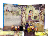 Disney Snow أبيض My Busy Books Storybook مع Figurines