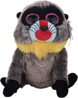 TY Beanie Boos Wasabi Baboon 7-Inch Plush Toy - Grey Collectible Stuffed Animal for Kids