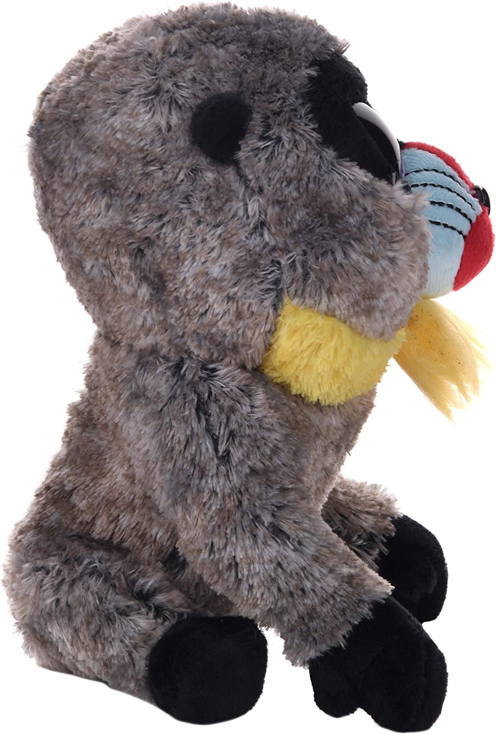 TY Beanie Boos Wasabi Baboon 7-Inch Plush Toy - Grey Collectible Stuffed Animal for Kids