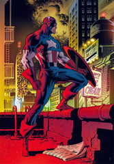 Clementoni 1000-pieces Puzzle  Marvel Captain America & Poster