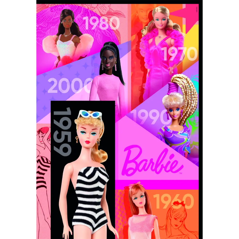 Clementoni Puzzle Barbie and Poster 1000 Pcs