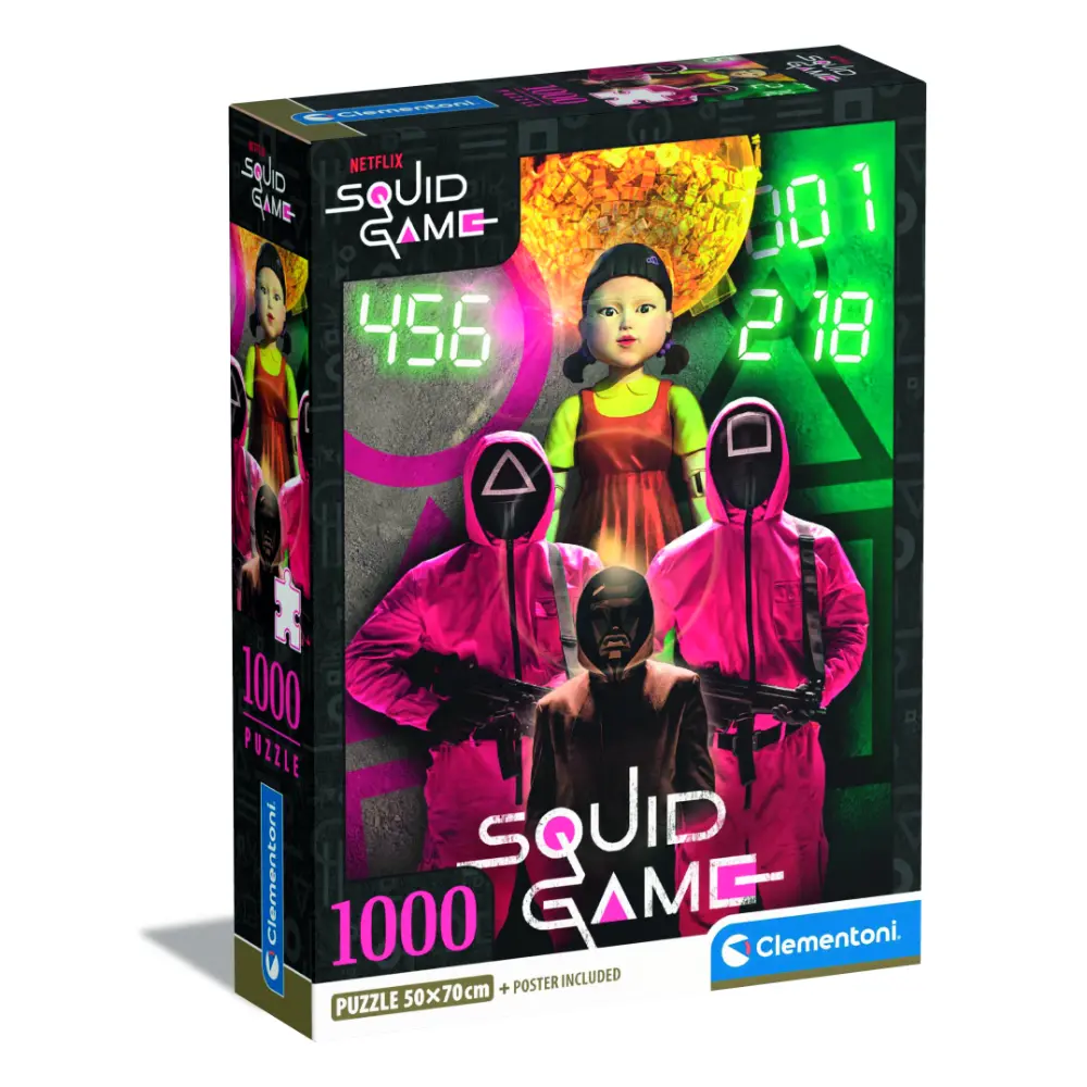 Clementoni Puzzle HQC Squid Game & Poster 1000-pieces