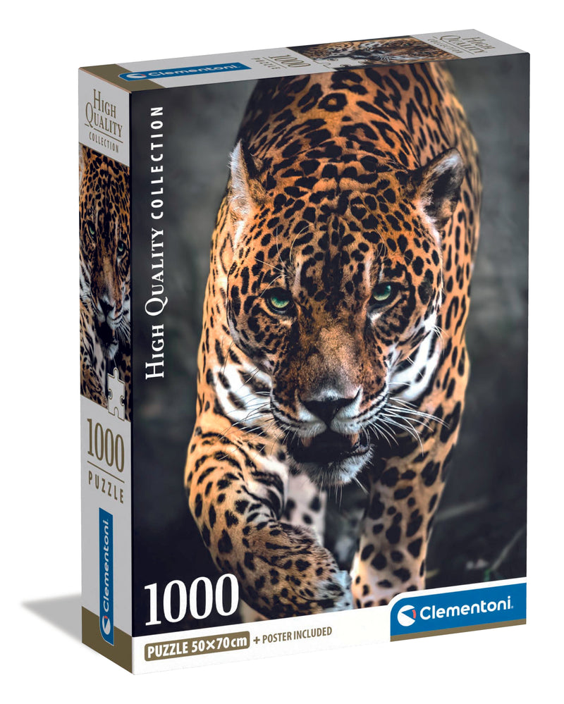 Clementoni 1000-pieces Puzzle Jaguar & Poster