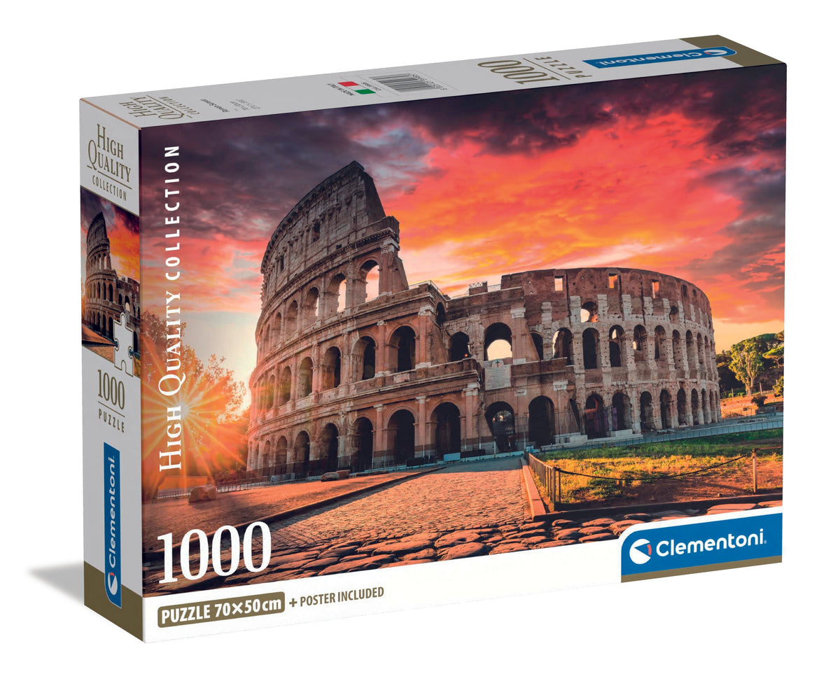 Clementoni 1000-pieces Puzzle Roman Sunset & Poster