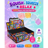 Squeeze Square Glitter Glue Jelly Cubes Sensory Fidget Toy for Kids - Sold per piece (Selection is random and subject to availability)