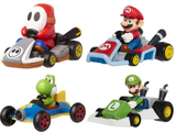 Super Mario Kart Racers Wave ٥ Vehicle متنوع Figure - Random Selection