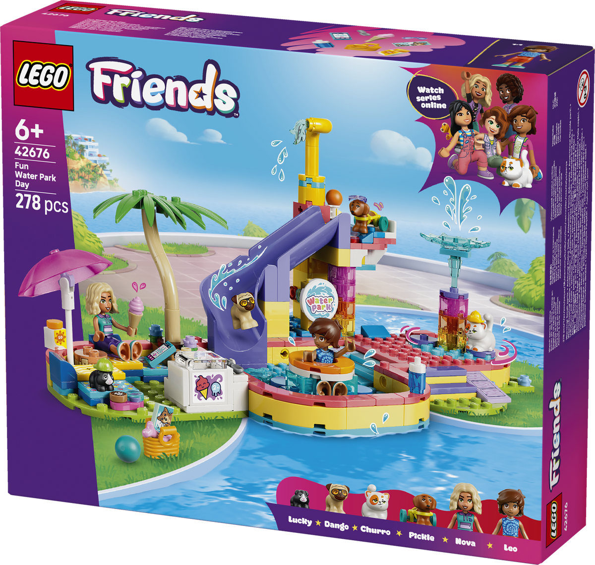 Lego Friends Fun Water Park Day Building Set Ages 6+