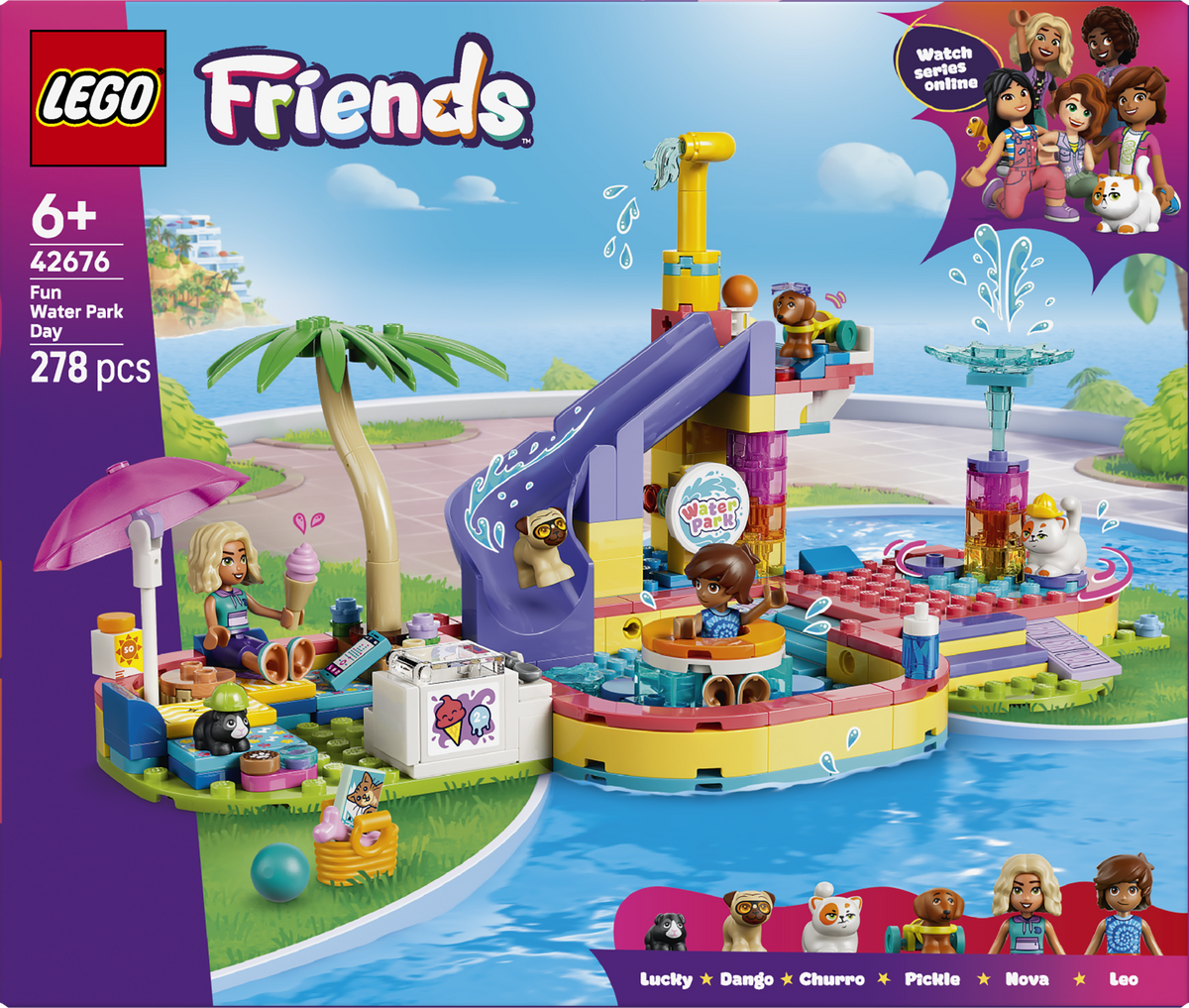 Lego Friends Fun Water Park Day Building Set Ages 6+