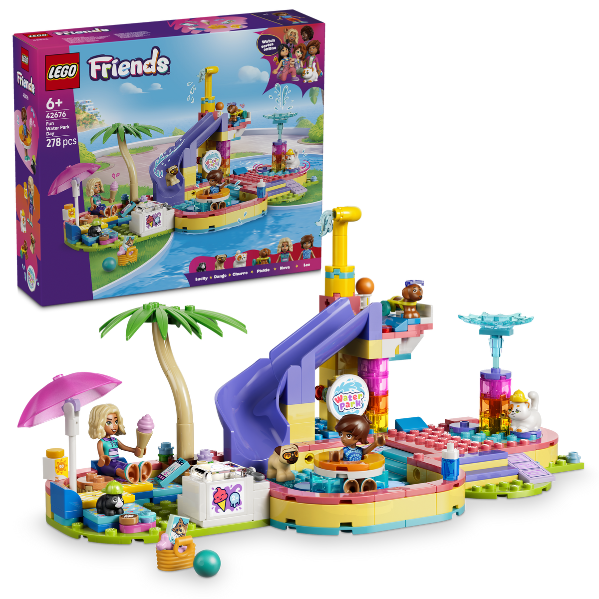 Lego Friends Fun Water Park Day Building Set Ages 6+