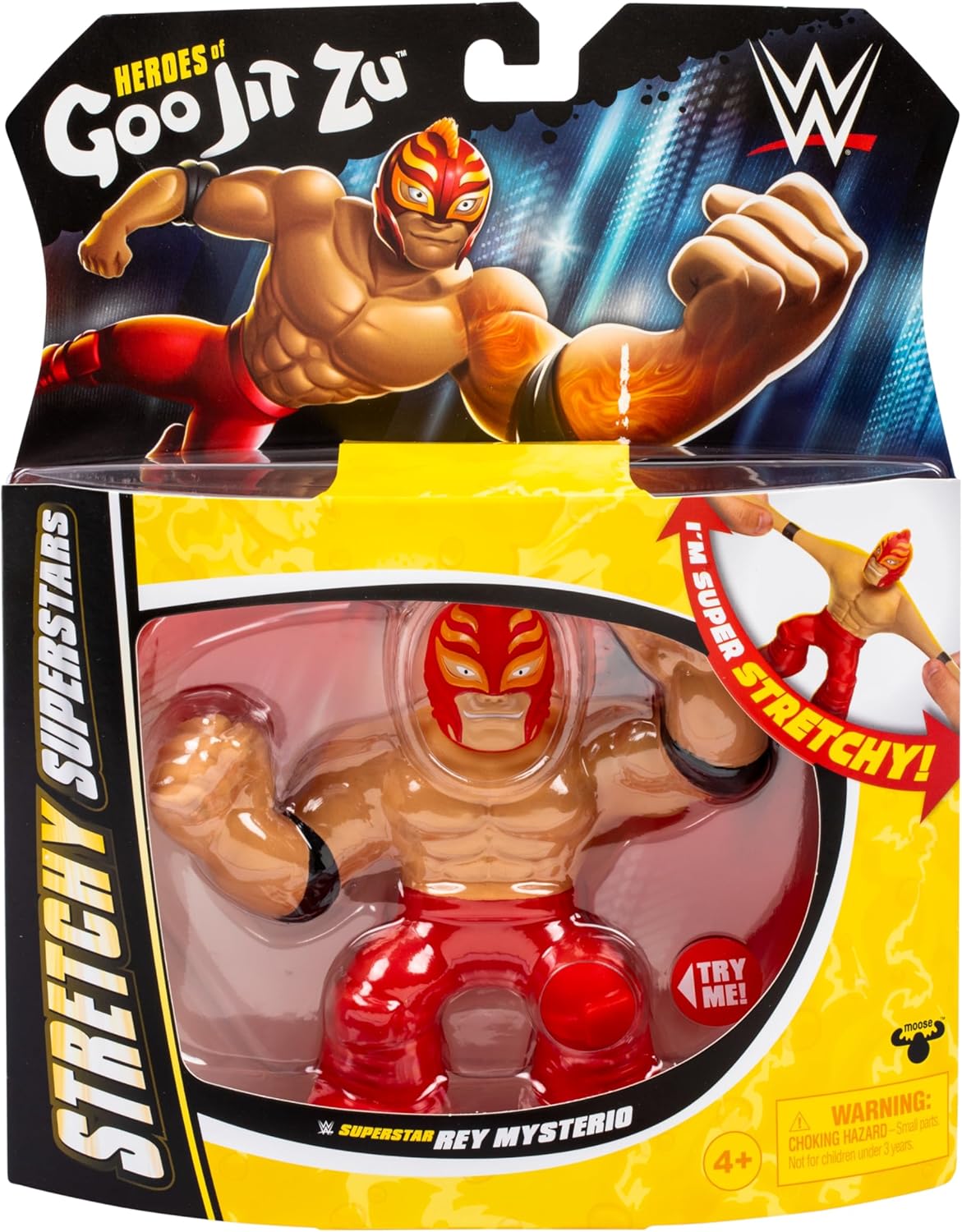 شخصيات أبطال خارقين - Heroes of Goo Jit Zu WWE Stretchy Superstar Rey Mysterio