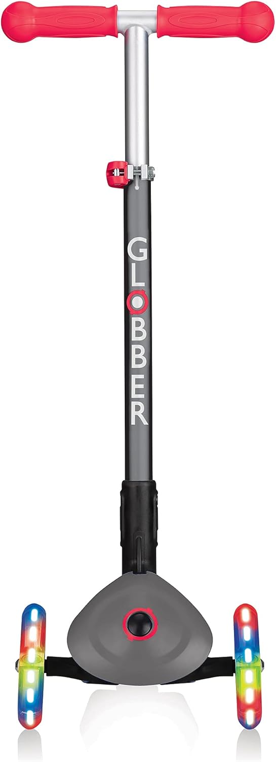 Globber Primo Foldable Lights Grey Red