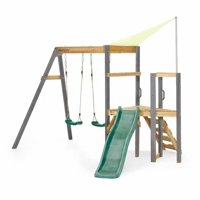 Plum Barbary Wooden Play centre مع Swing And Slide