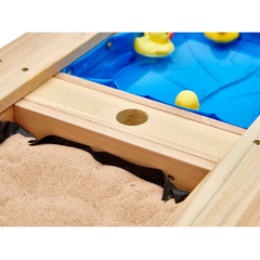 Plum Surfside Wooden Sand & Water Picnic Table-Natural