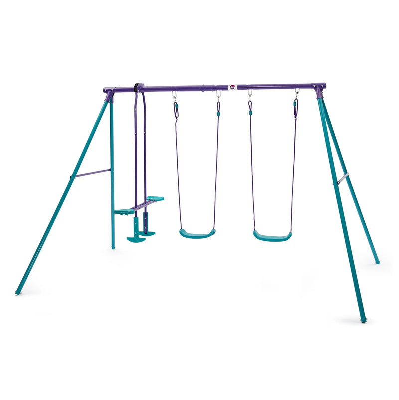 Plum Jupiter Double Swing & Glider Set - Purple/Teal