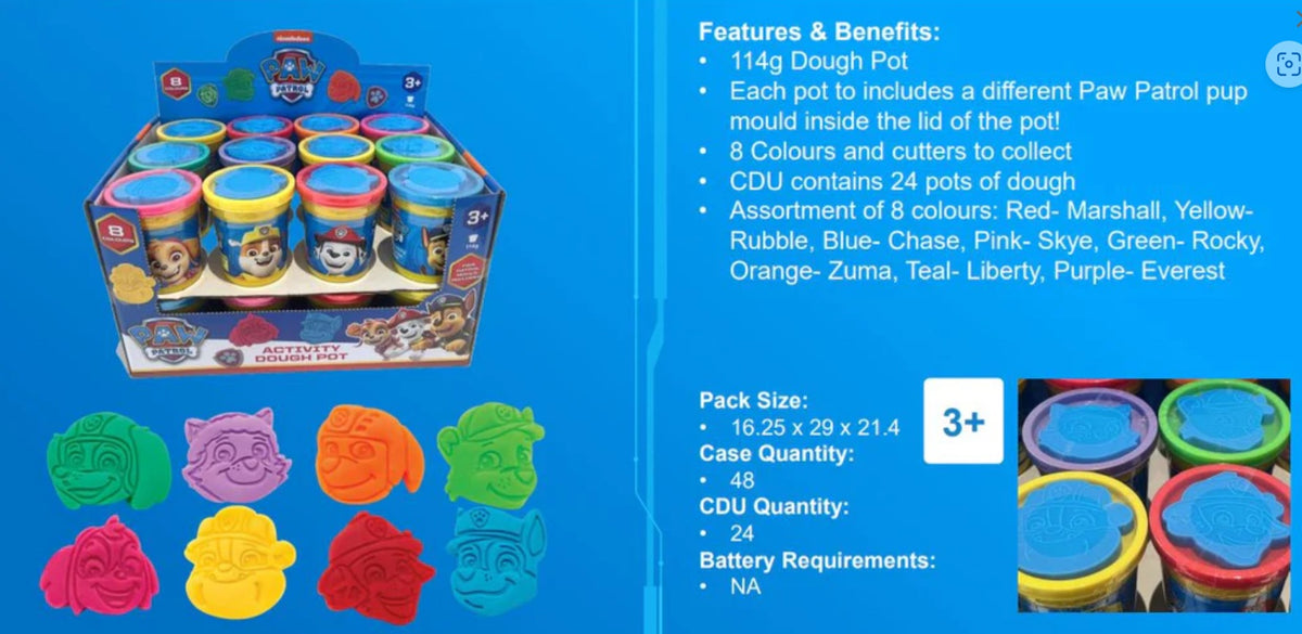 Addo Paw Patrol Act Dough Pot 114g