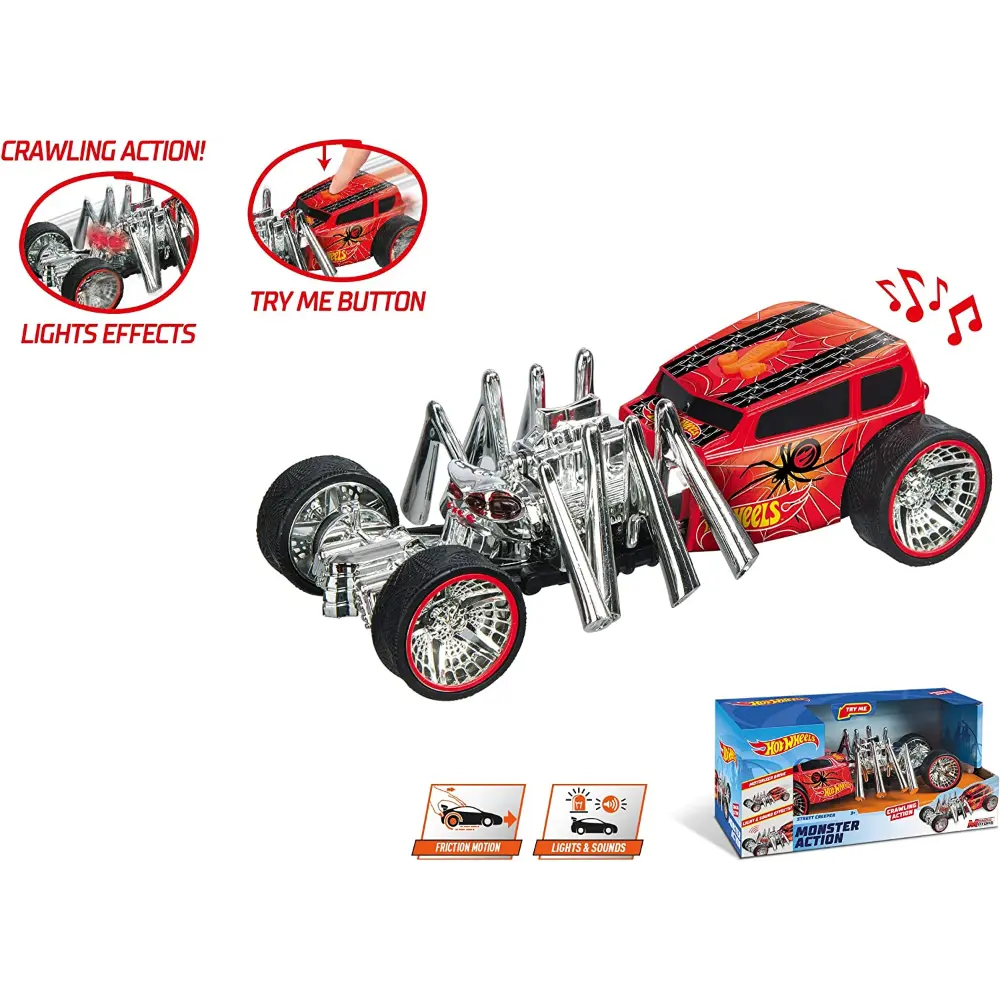 Hot Wheels Light & Sound Monster Action Creeper Battery Operated