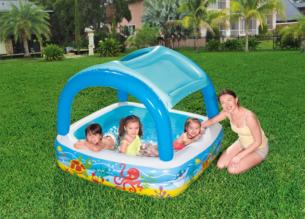Bestway Play مسبح مع Canopy ١٤٠x١٤٠x١١٤cm