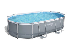 Bestway Power Steel Oval Pool Set 4.88m x 3.05m x 1.07m (16' x 10' x 42")
