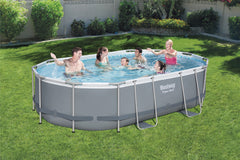 Bestway Power Steel Oval Pool Set 4.88m x 3.05m x 1.07m (16' x 10' x 42")
