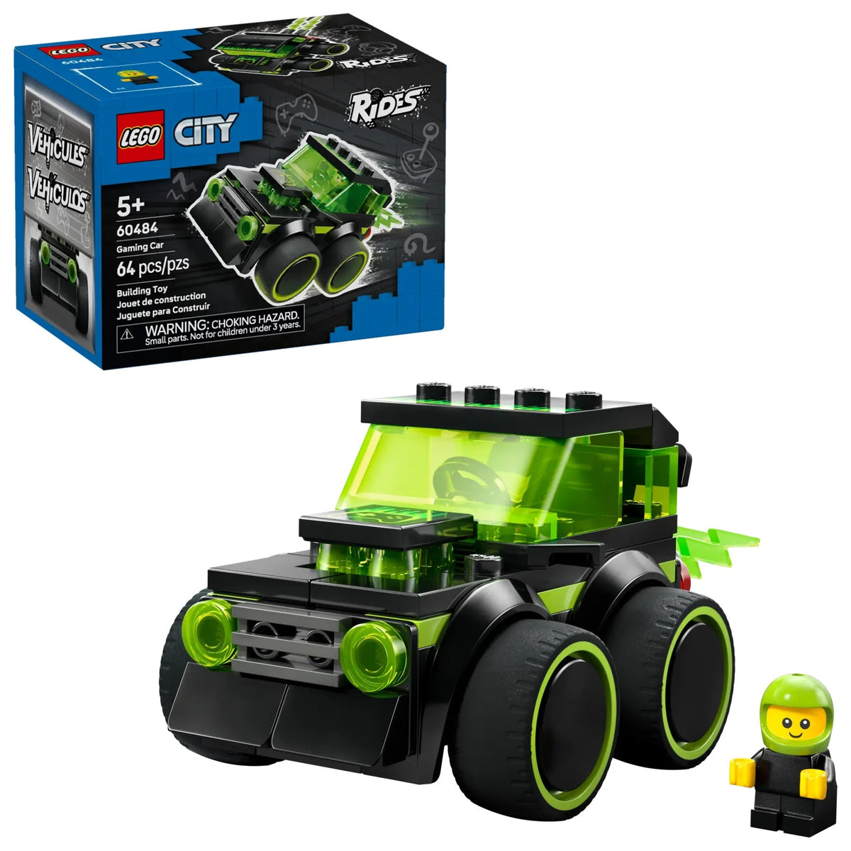 Lego City Rides Gaming Race سيارة مجموعة بناء for Kids