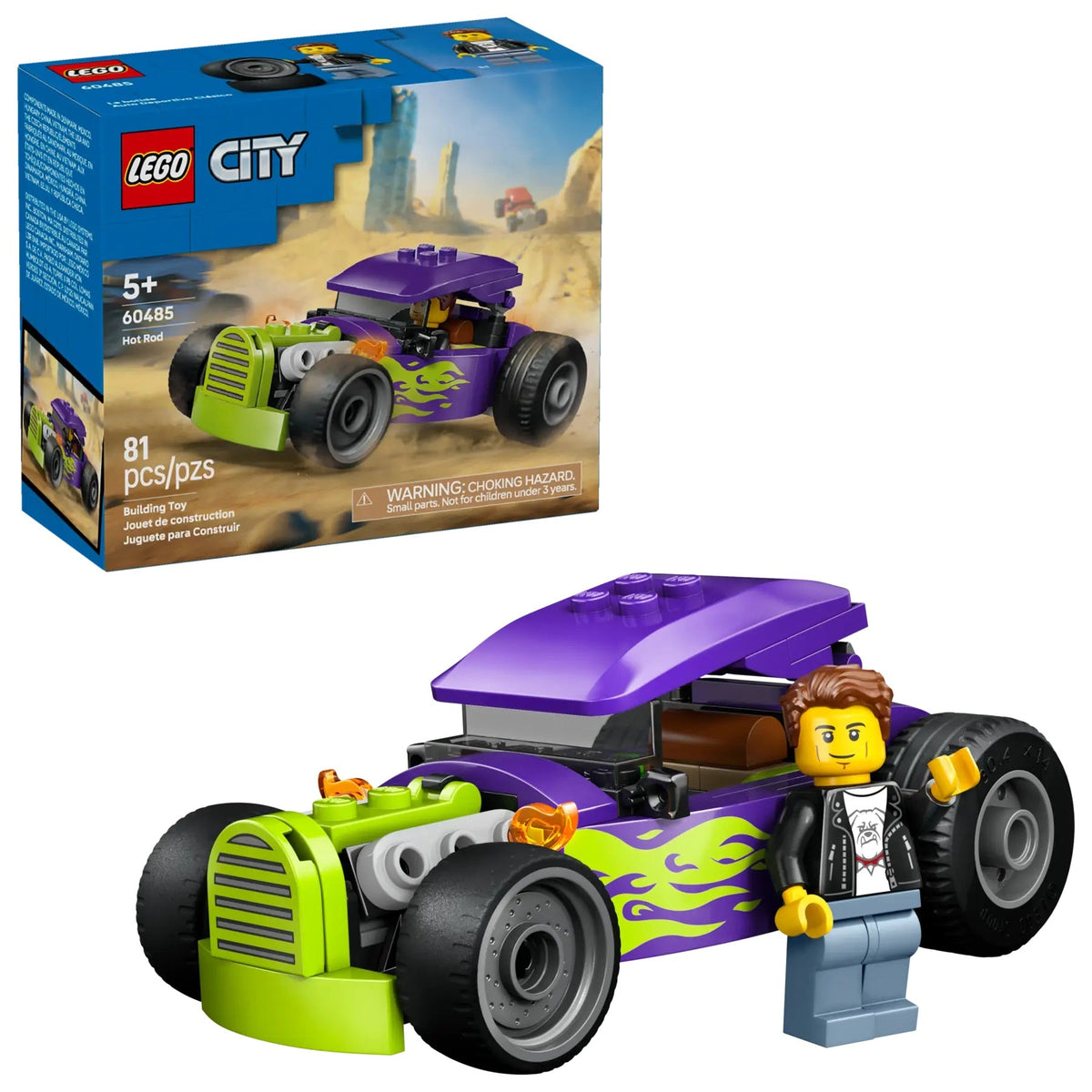Lego City Hot Rod مجموعة بناء مع صغير Figure Driver