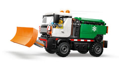 Lego City Snowplow Truck Building Set with Driver & Minifigure