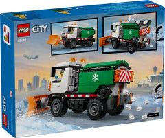 Lego City Snowplow Truck Building Set with Driver & Minifigure