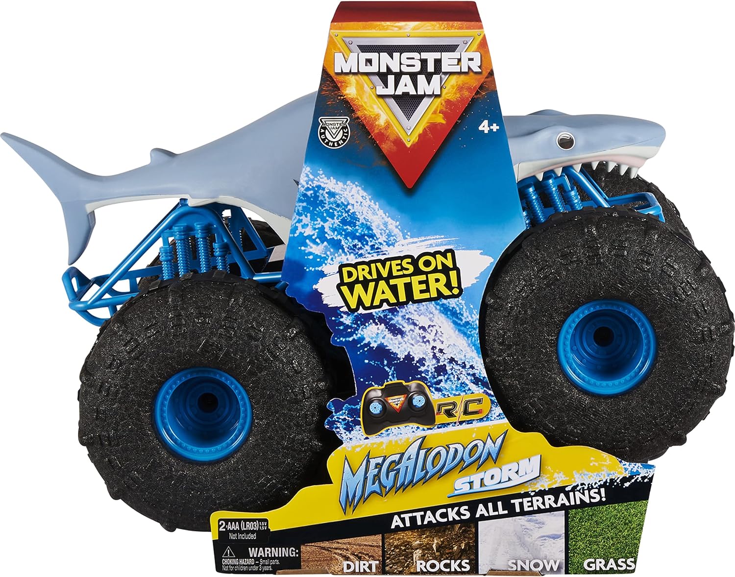 Monster Jam Rc Megalodn Storm Thrshr B/O