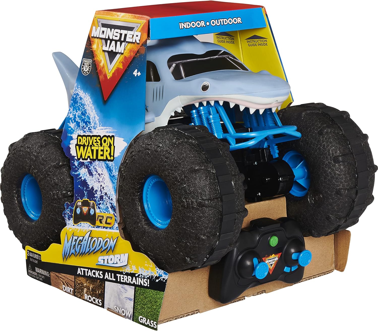 Monster Jam Rc Megalodn Storm Thrshr B/O