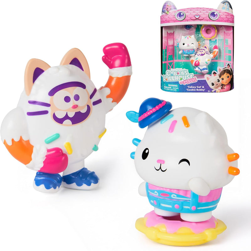 Gabby's Dollhouse Movie Character Set Cakey Cat & Cookie Bobby